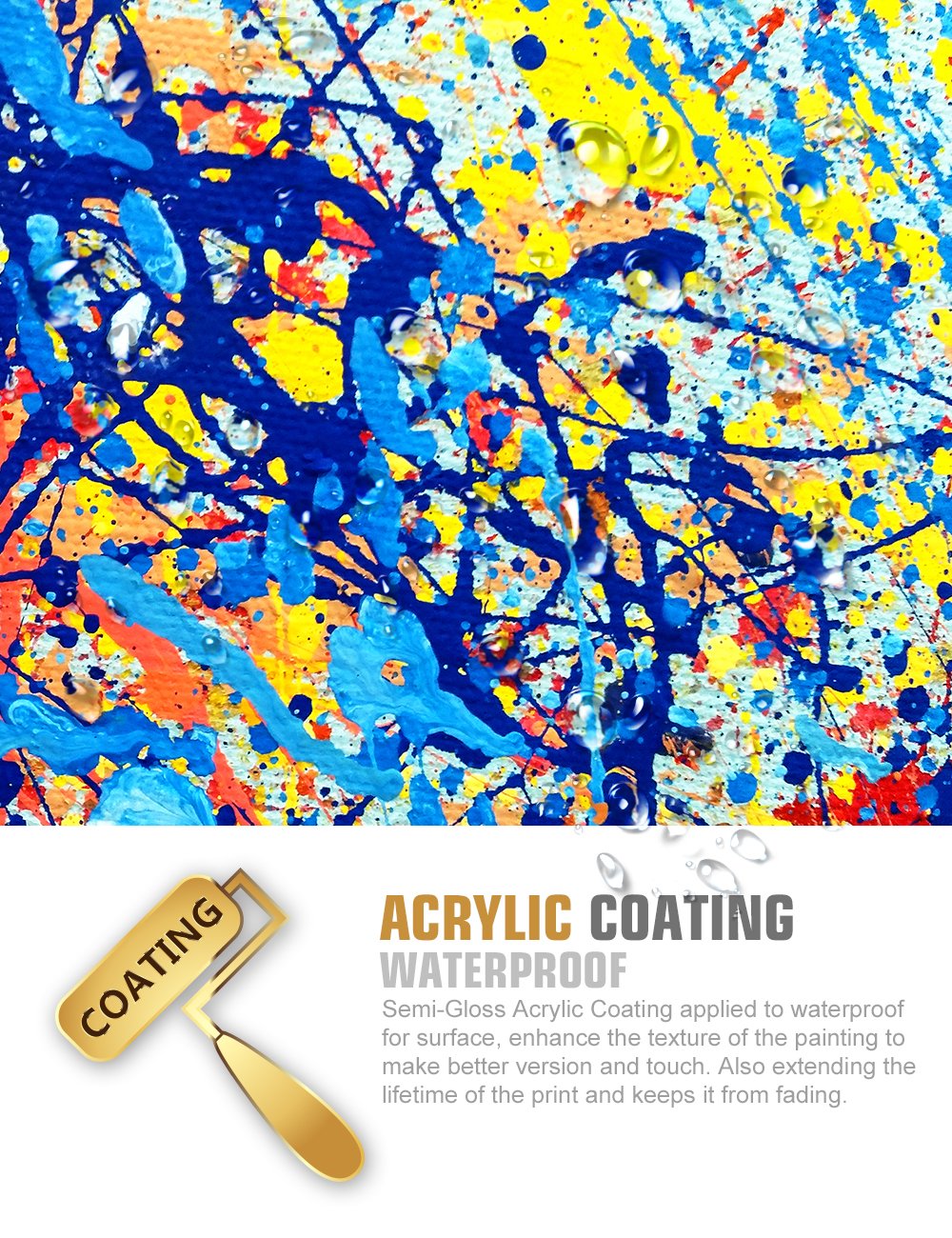 Lienzo Pintura por goteo