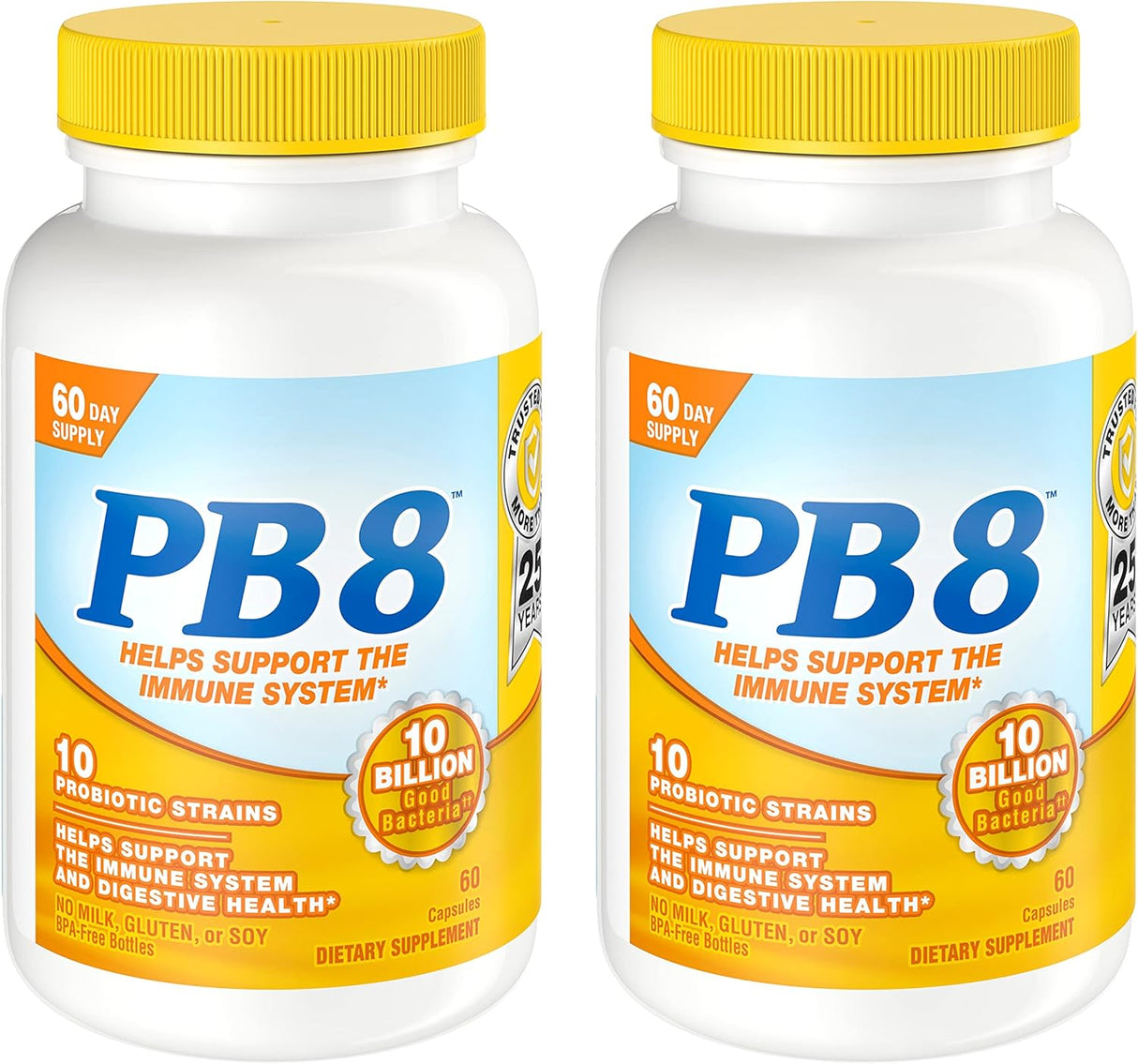 Suplementos PB 8 Probiotic Immune Support 60 und pack 2