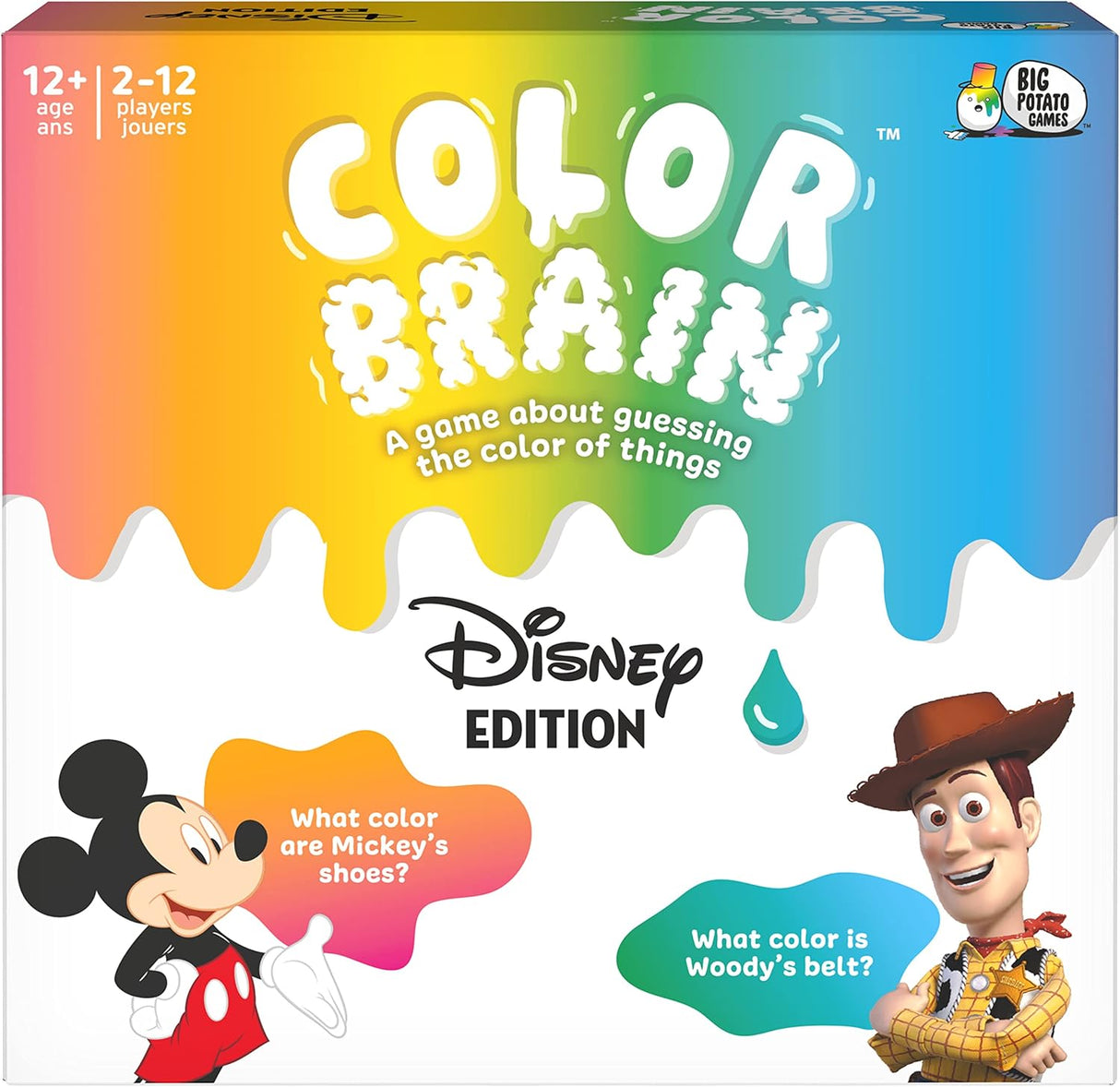 Juego de Mesa Disney Color Brain, Familiar, Mickey y Princesas
