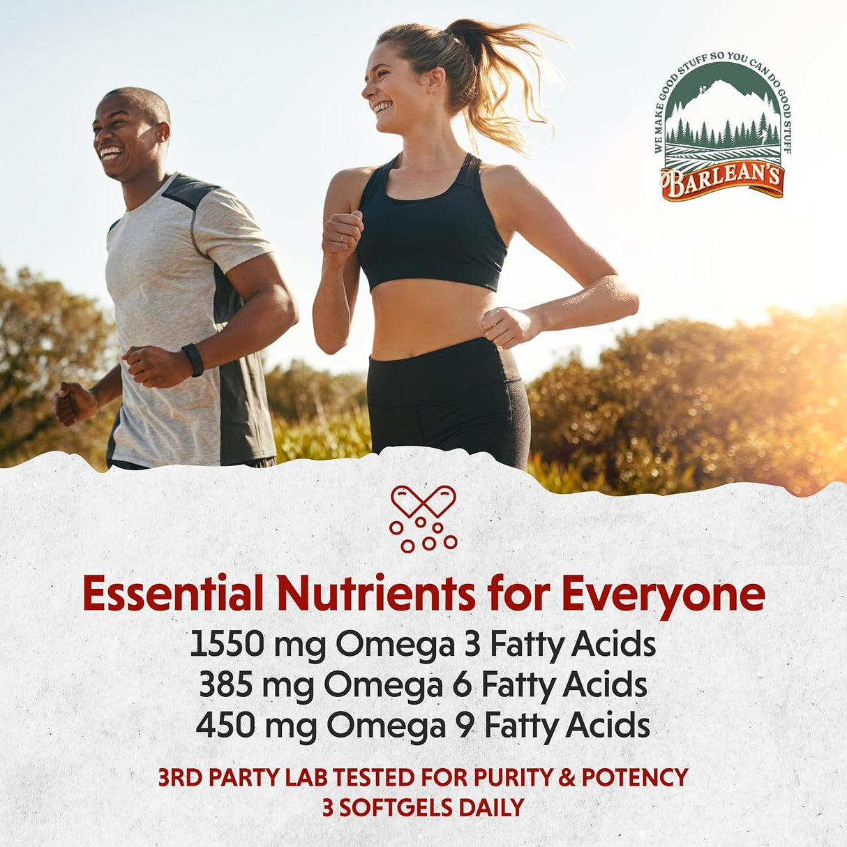 Suplemento de Aceite de Linaza Barlean's, 1550 mg ALA, 250 ct