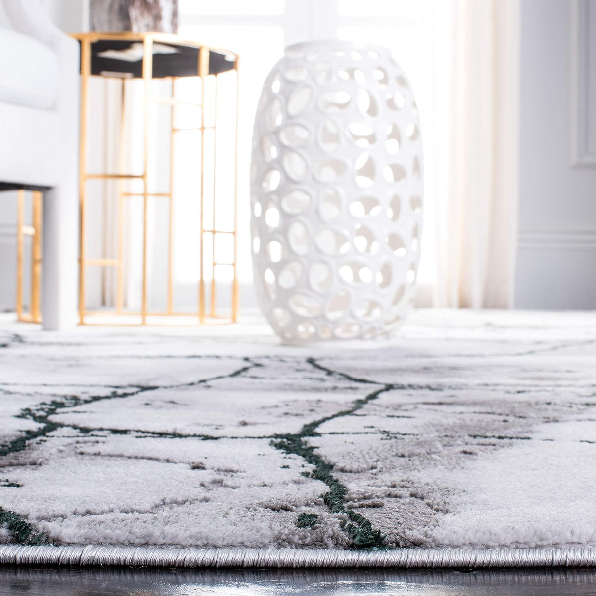 Alfombra Moderna Abstracta - Diseño Fácil de Cuidar (CFT877Y)