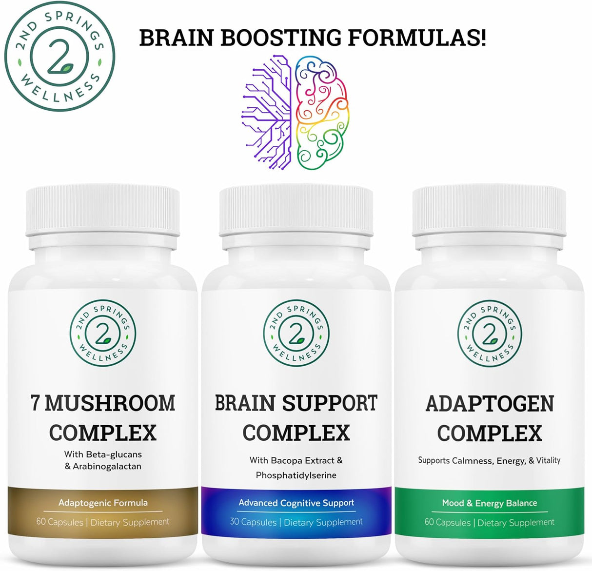 Suplemento 7 Complejo de hongos salud nootrópico y cognitivo