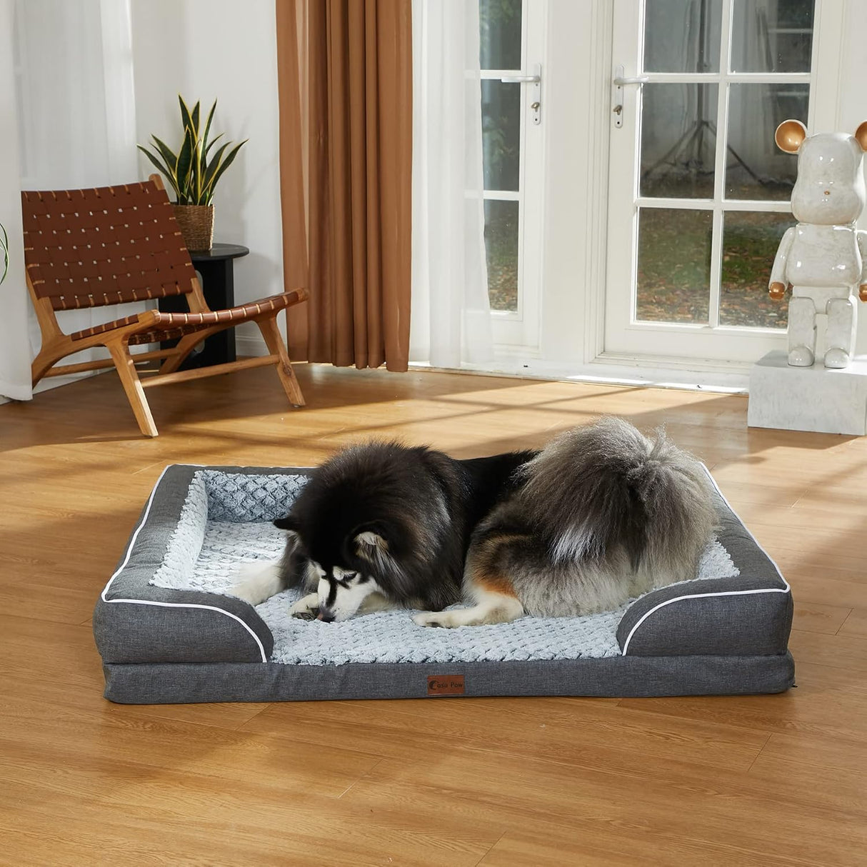 Cama para Perro Grande de Espuma, Antideslizante, Modelo L