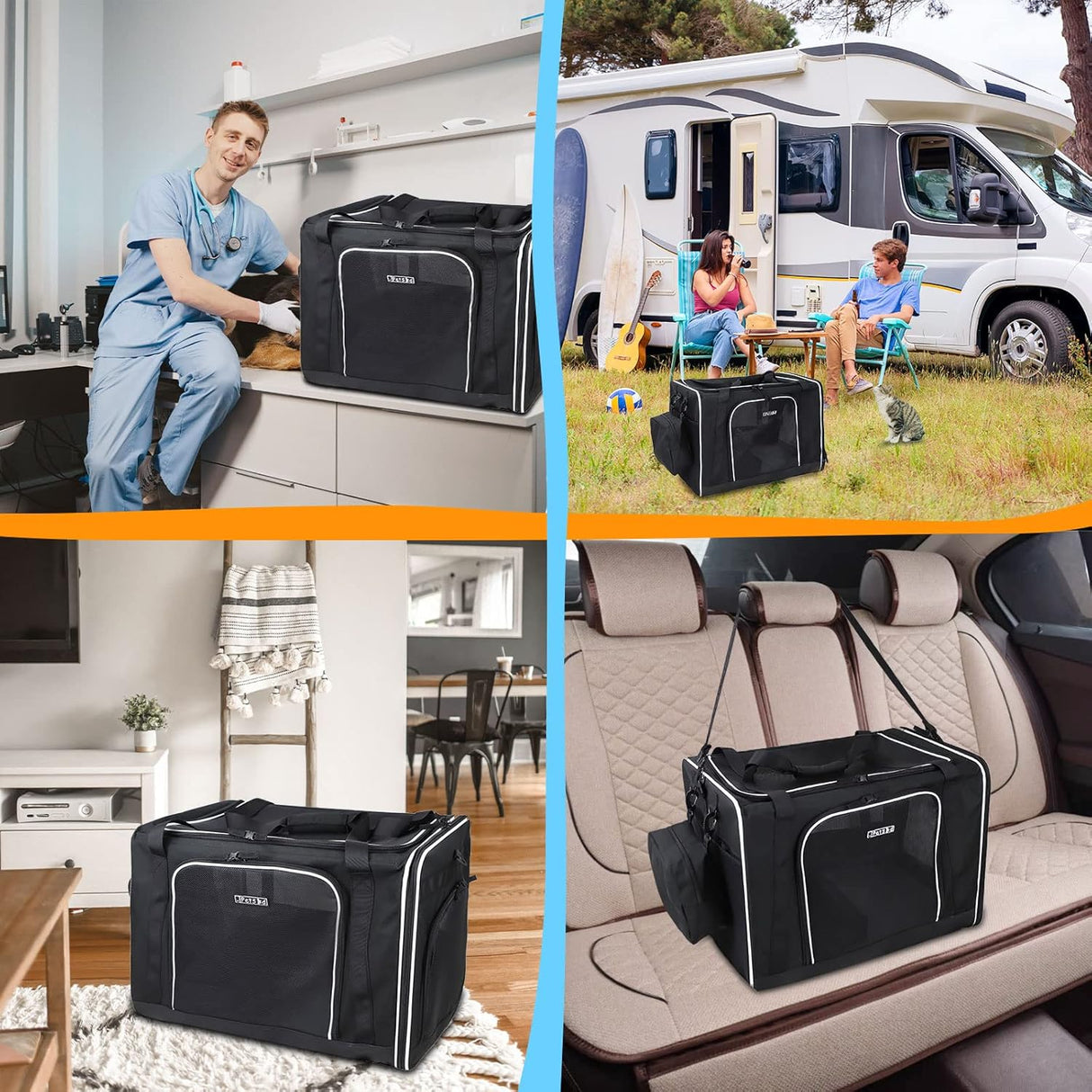 Transportín Petskd 24x17x17 para gatos y perros medianos