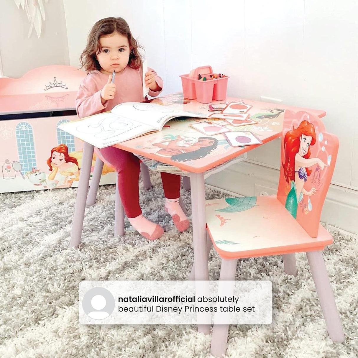 Juego de mesa y silla para niños para merienda