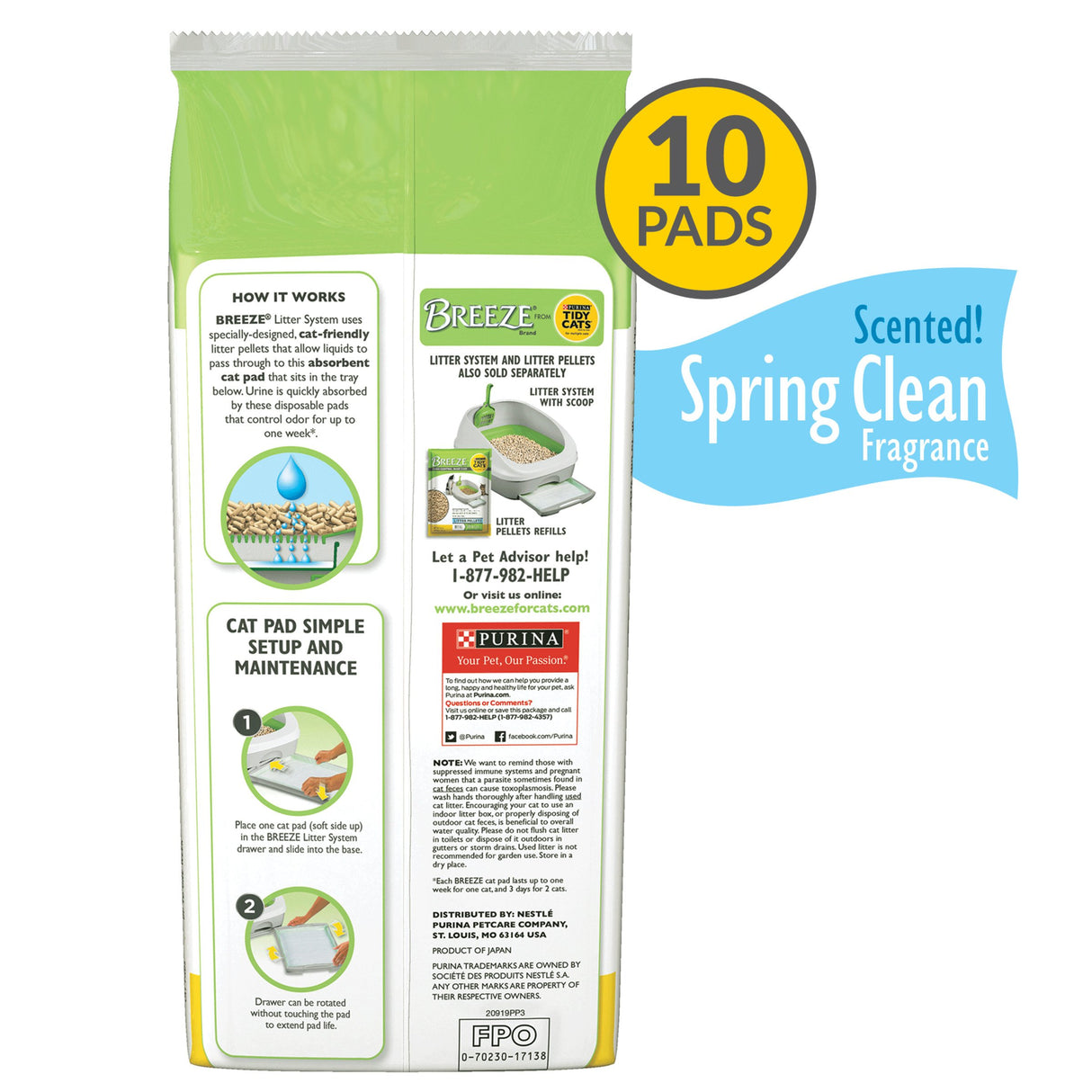 Purina Tidy Cats Breeze Litter Recargas de almohadilla