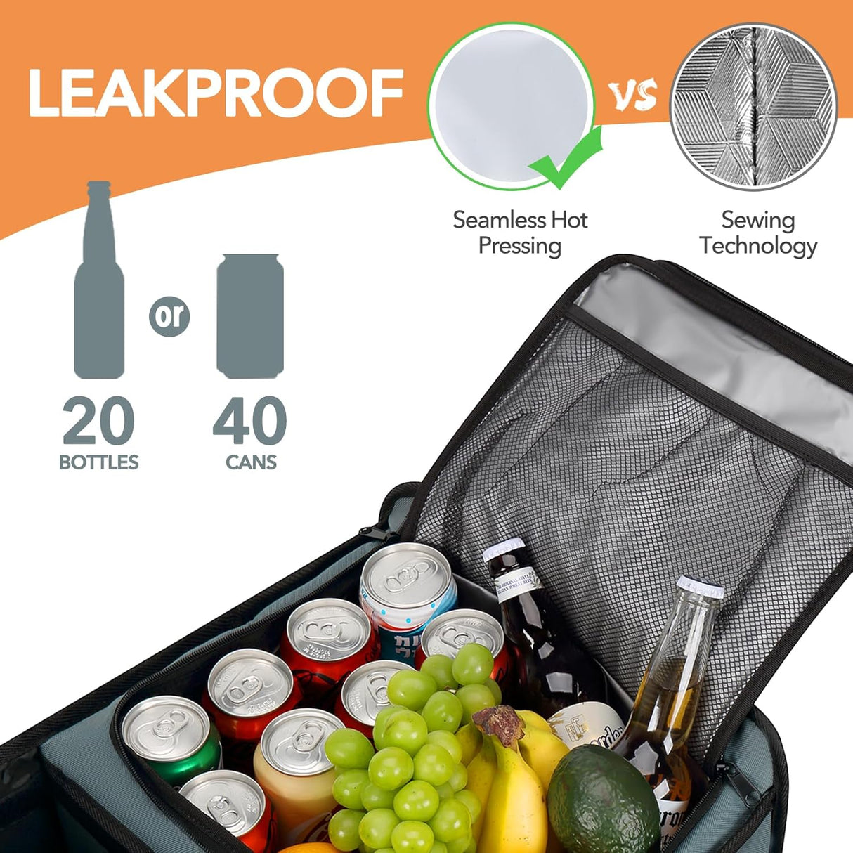 Organizador de Maletero HEYTRIP con Cooler y Divisores, 2mm PE