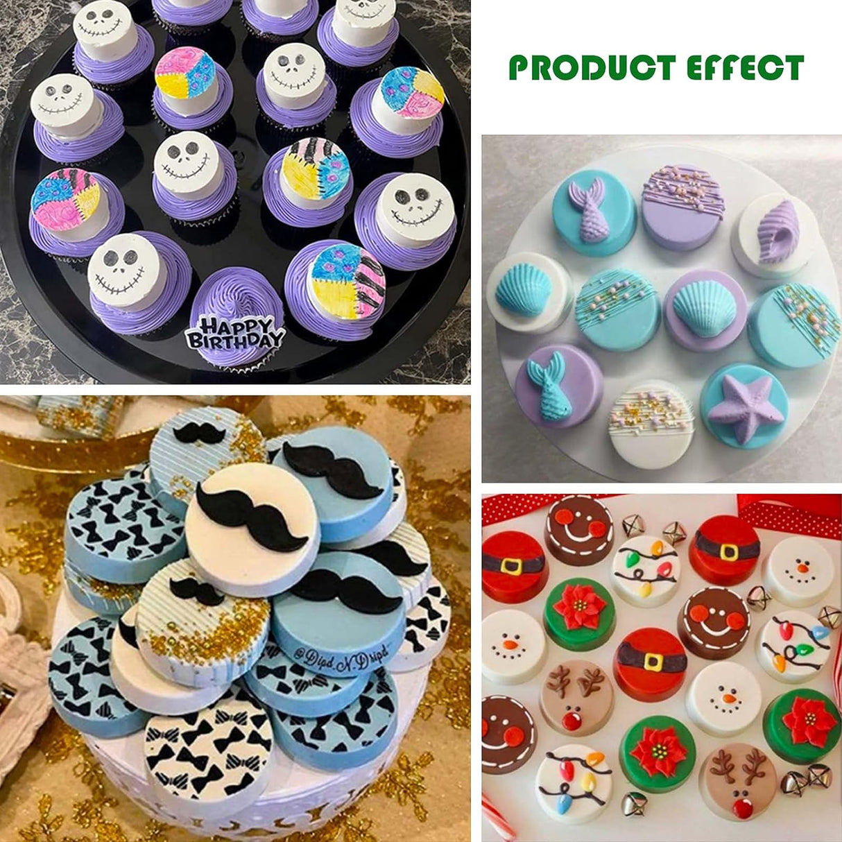 Moldes de Silicona para Galletas y Chocolates (2 Pack)