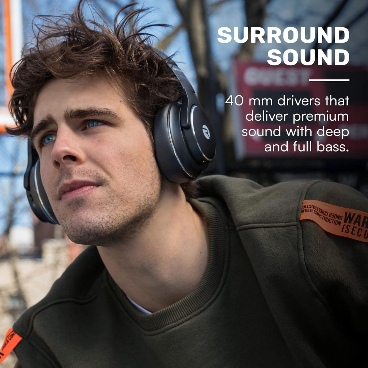 Auriculares inalámbricos over-ear con cancelación de ruido, IPX4