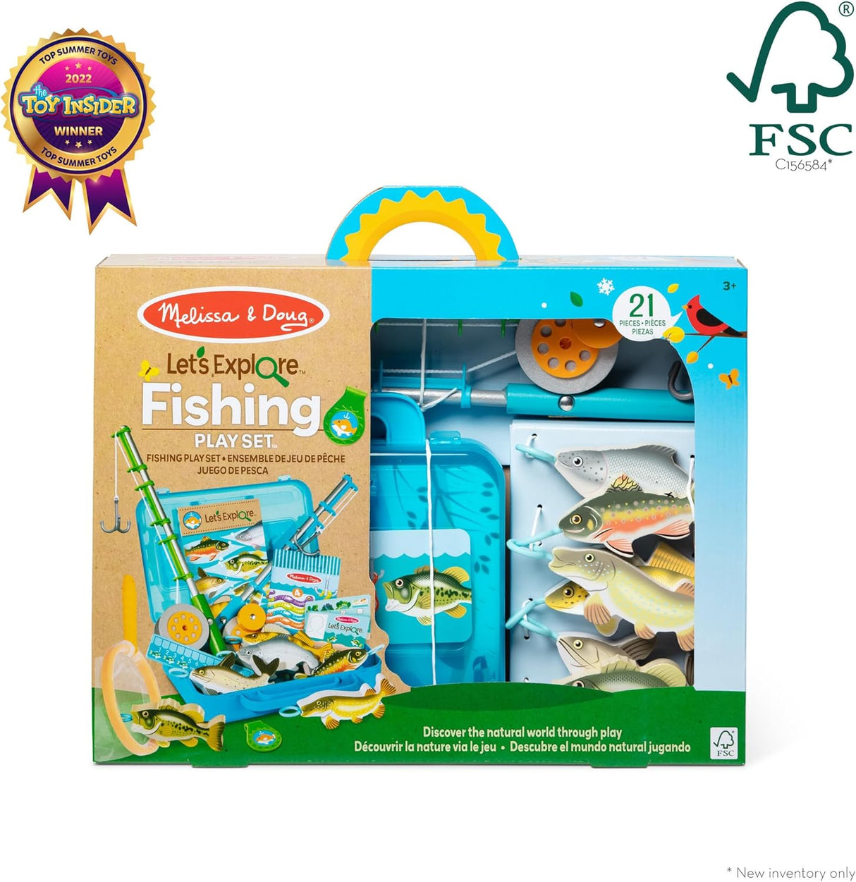 Juego de Pesca Melissa & Doug - 21 Piezas, FSC Certificado