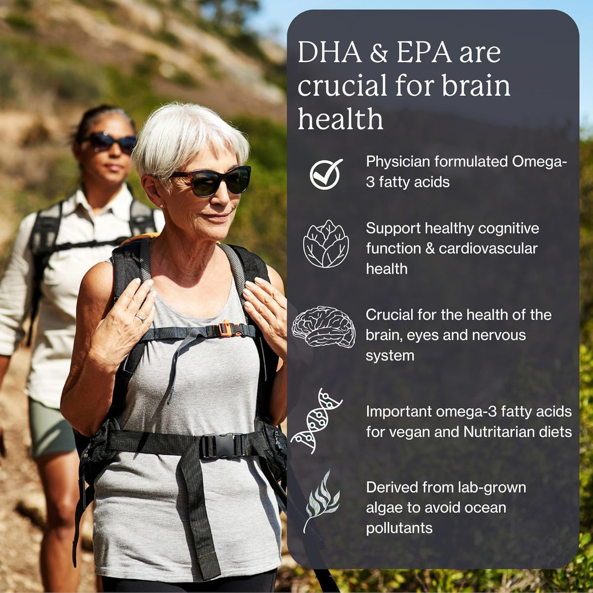 Suplemento de Omega-3 DHA+EPA de Dr. Fuhrman, Vegano, 60 porciones