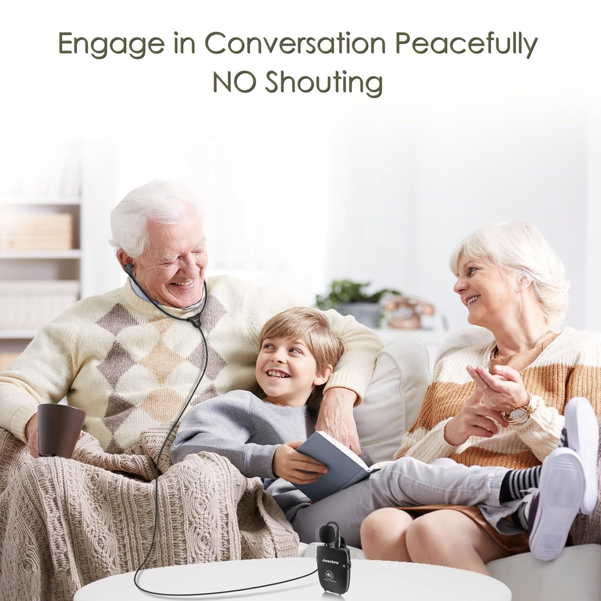 Amplificador de Sonido Personal para Mayores, 50dB, Control de Volumen