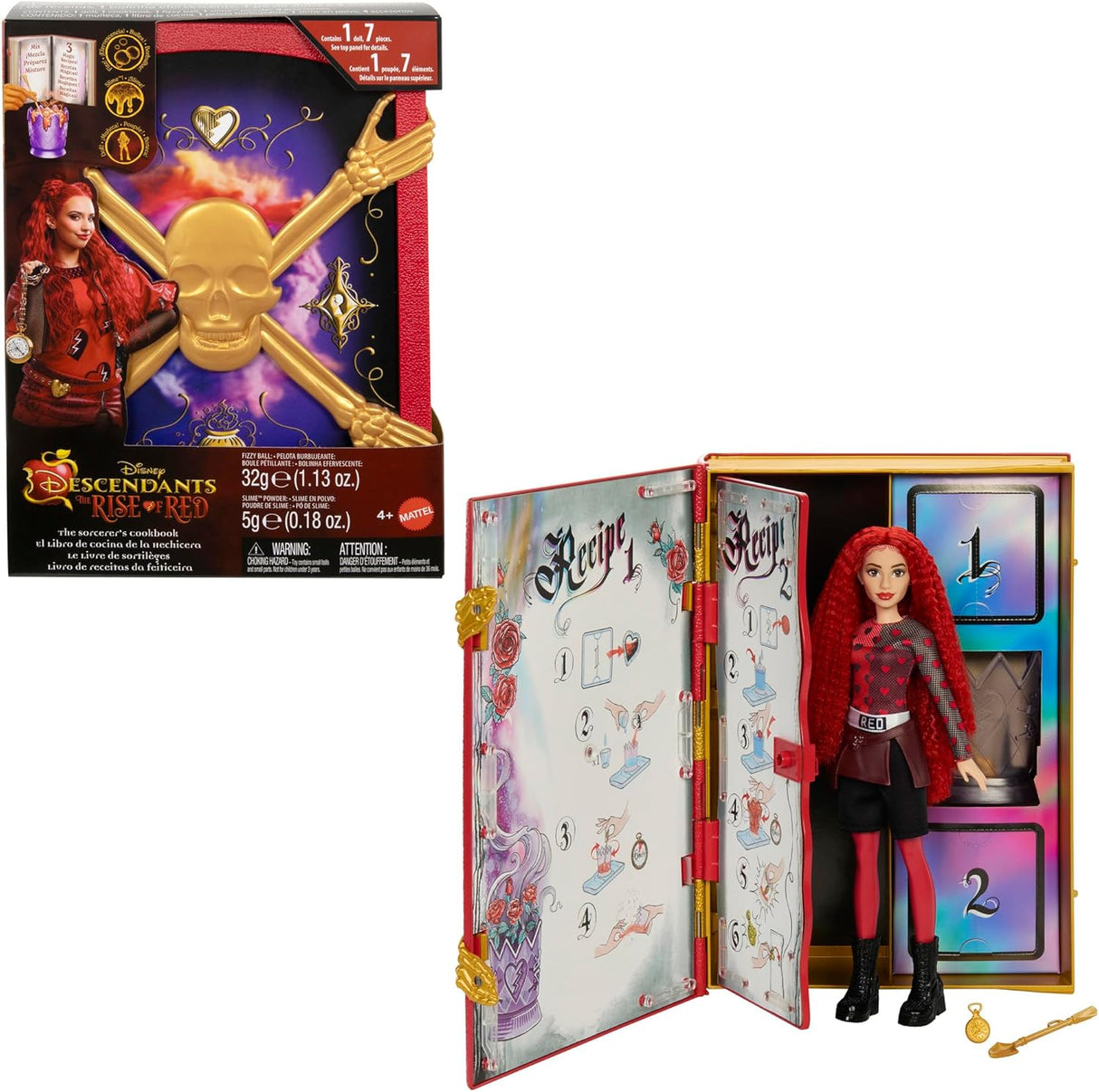 Muñeca y set de juego Descendants de Mattel, Recetas y sorpresas