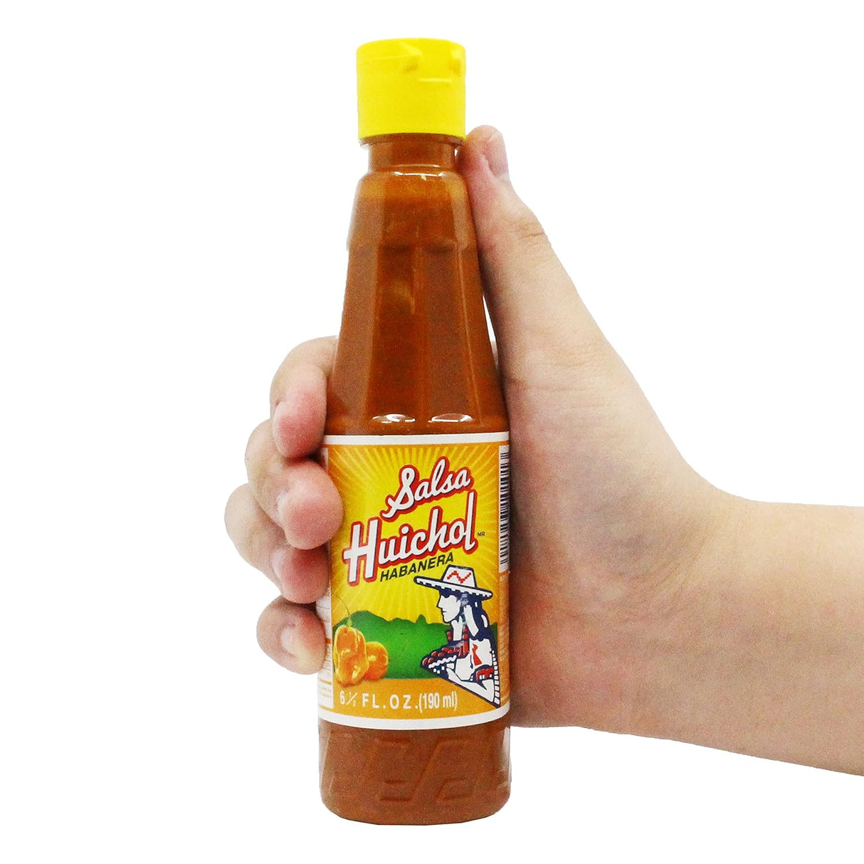 Salsa Huichol Habanera Salsa Picante 6.5 oz Botella