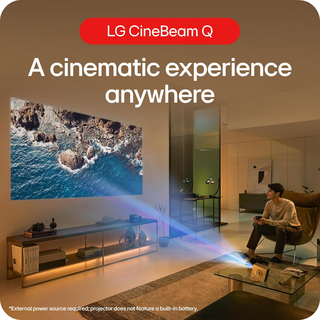 Proyector 4K Smart Portable LG CineBeam con Auto Ajuste HU710PB