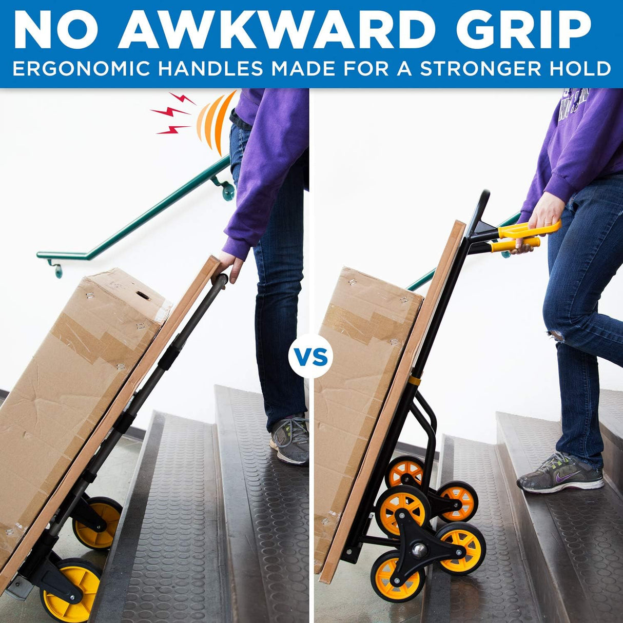 Carretilla Escaladora Mount-It! 330 lb Capacidad, Plegable