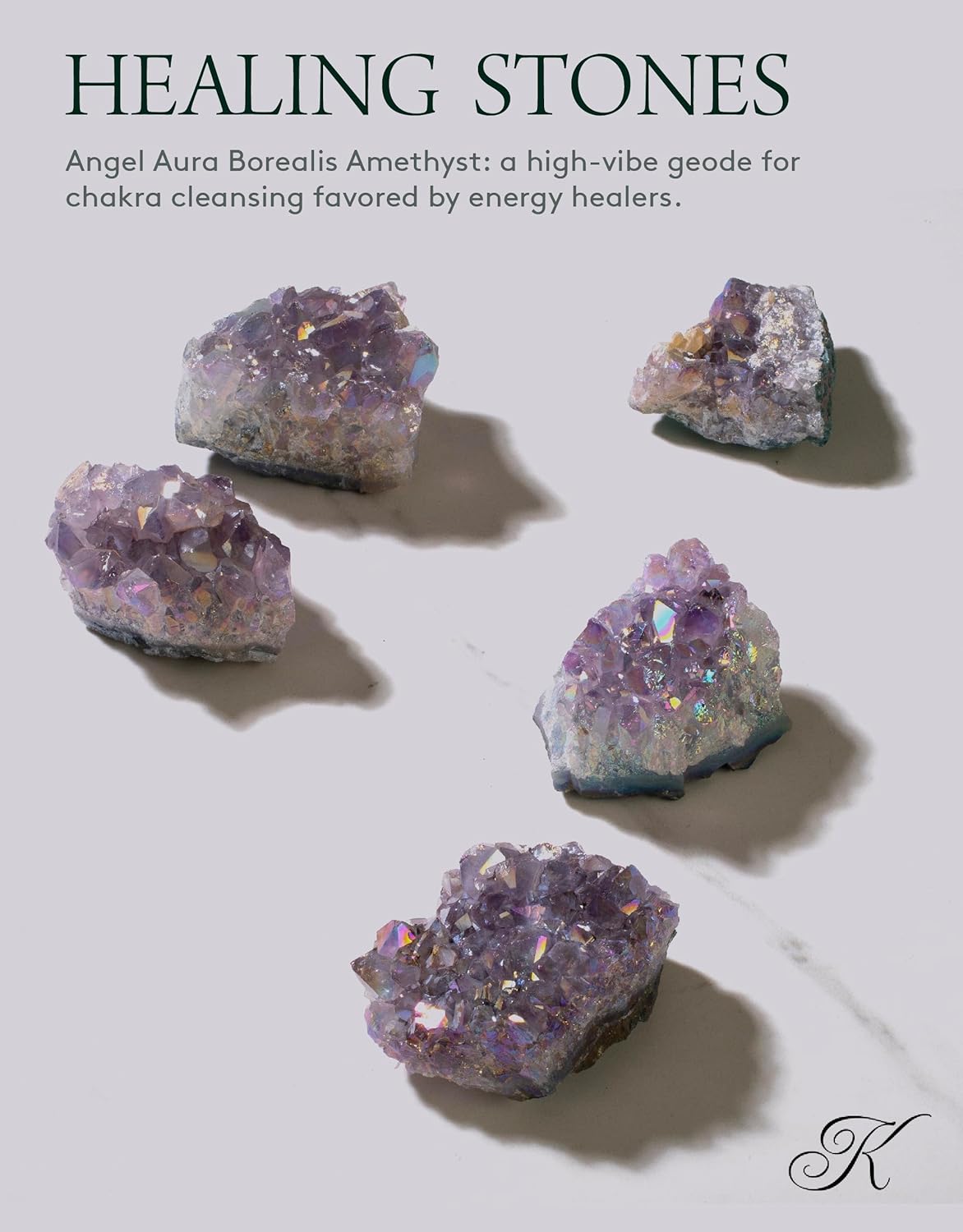 KALIFANO Angel Aura - Geoda de amatista – Cristal amatista