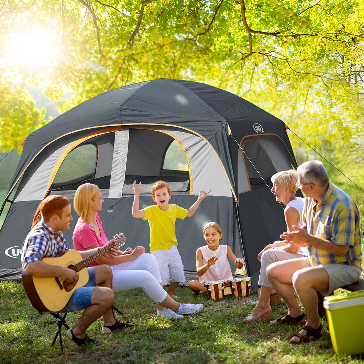 Tienda UNP Carpa 6 Personas Impermeable y Resistente al Viento