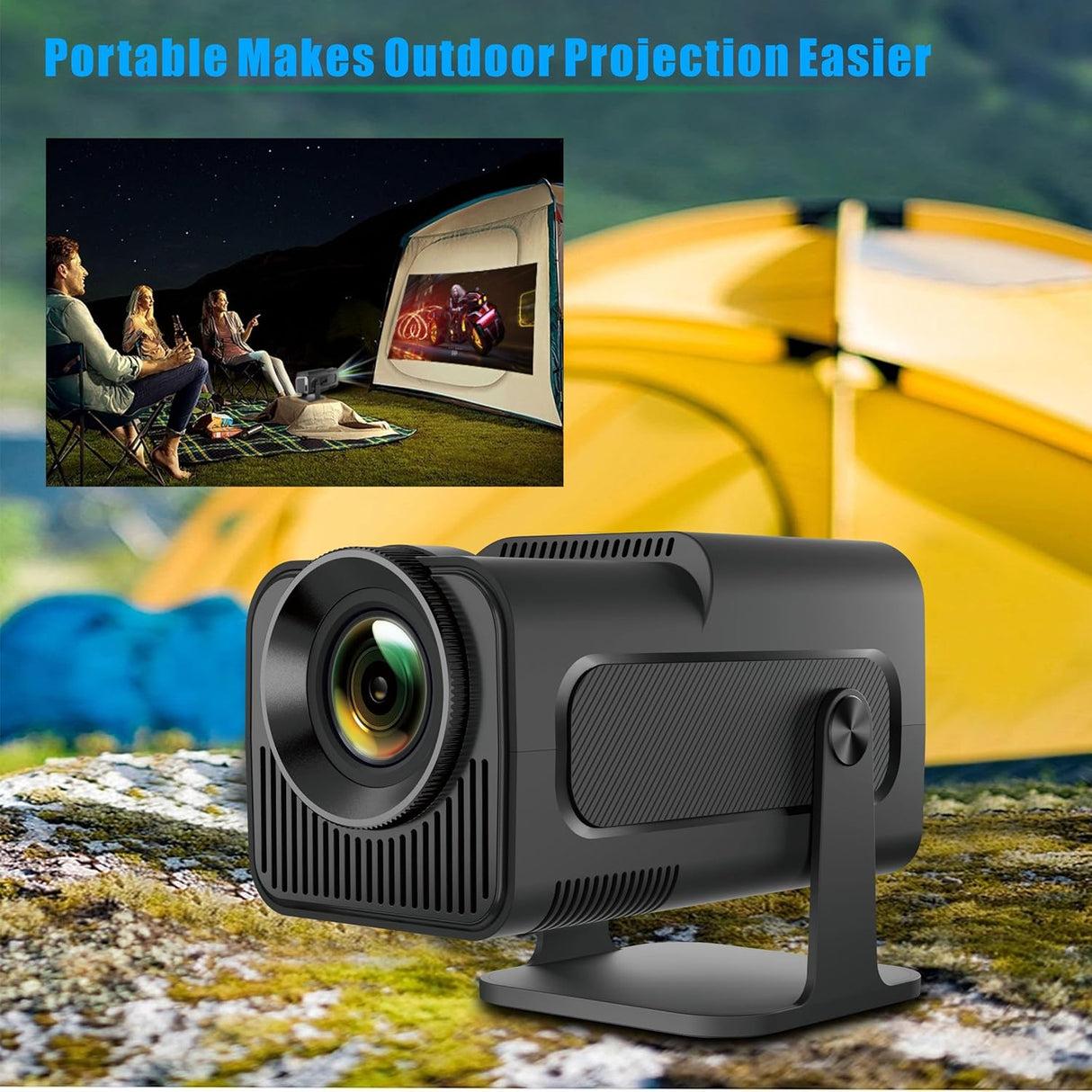 Proyector Mini 5G WIFI 1080P 4K, Bluetooth, Pantalla 30-150