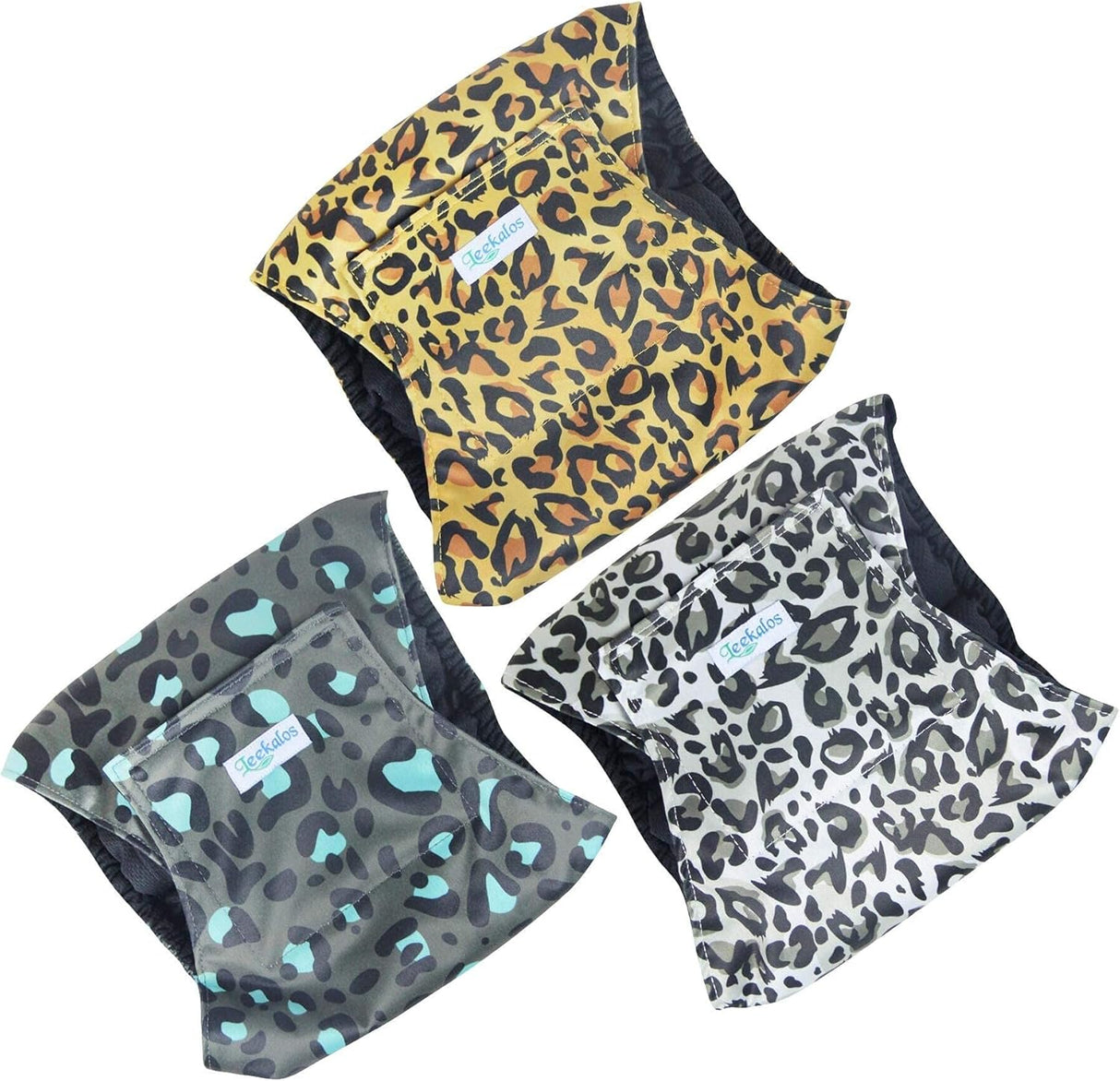 Leekalos Pañales para perros machos (S, leopardo)