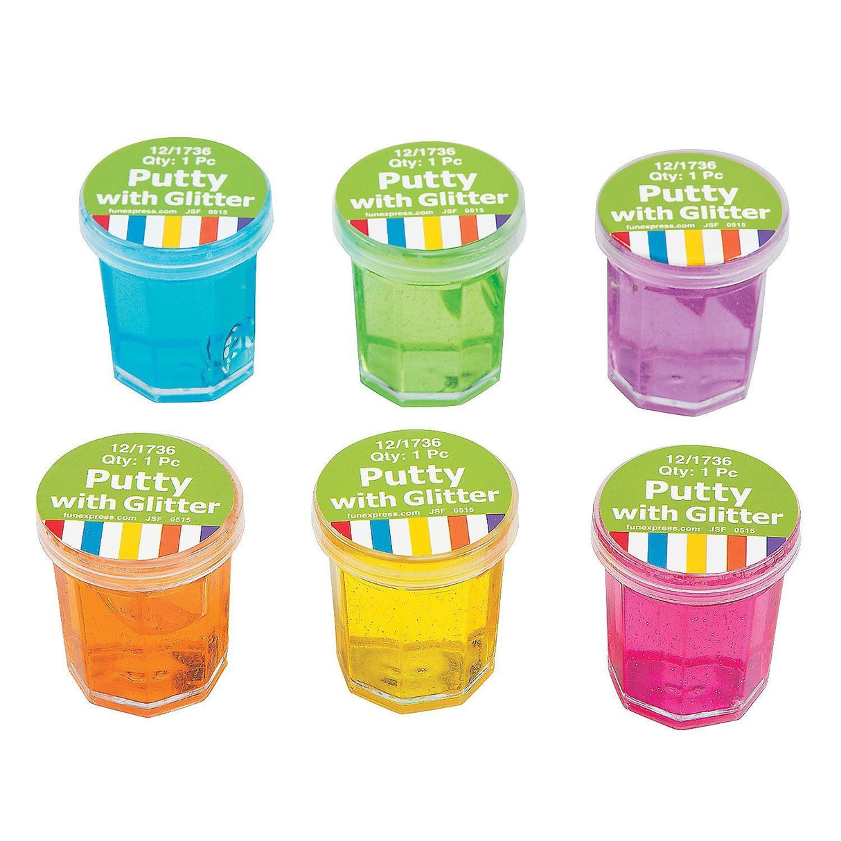 Mini Clear Putty con brillo (4 docenas)