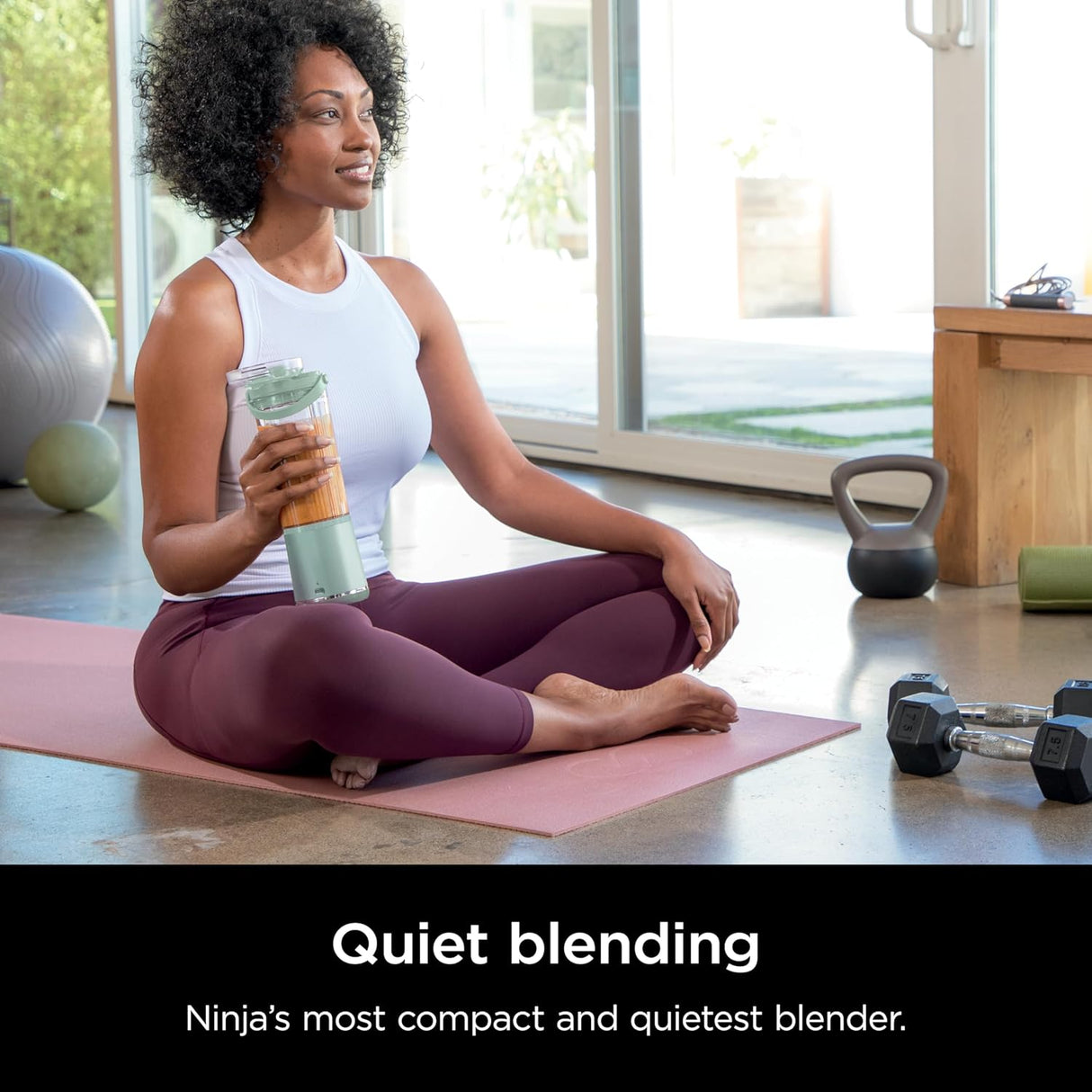 Licuadora portátil Ninja, 18oz, recargable USB-C, BC151MT