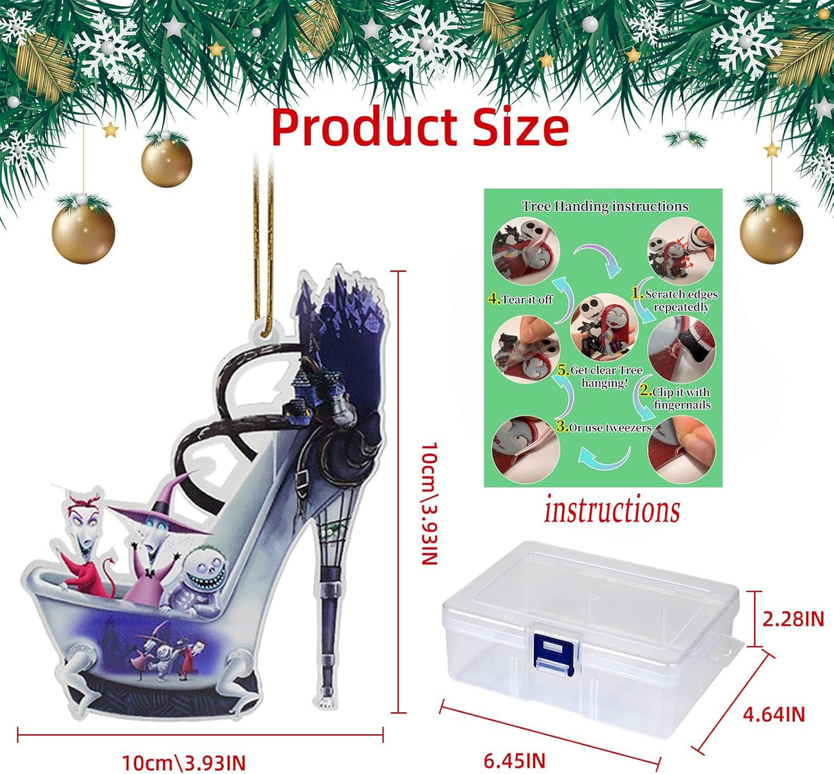 Decoraciones Navidad Pesadilla Antes de Navidad 8PCS 10cm