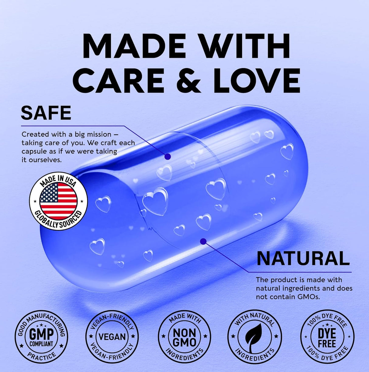 Glicinato de Magnesio 500 mg Sueño y Salud Muscular Cardíaca