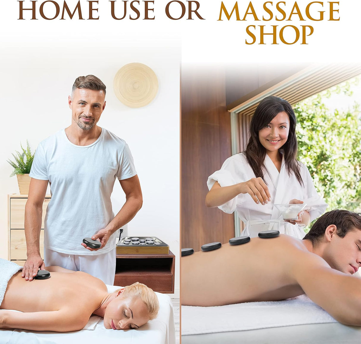 Piedras para Masajes portátil SERENELIFE PSLMSGST20