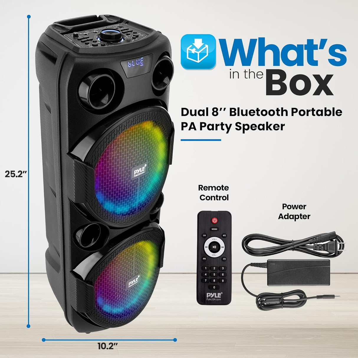 Parlante Portátil con Bluetooth PYLE-PRO PHPD82B