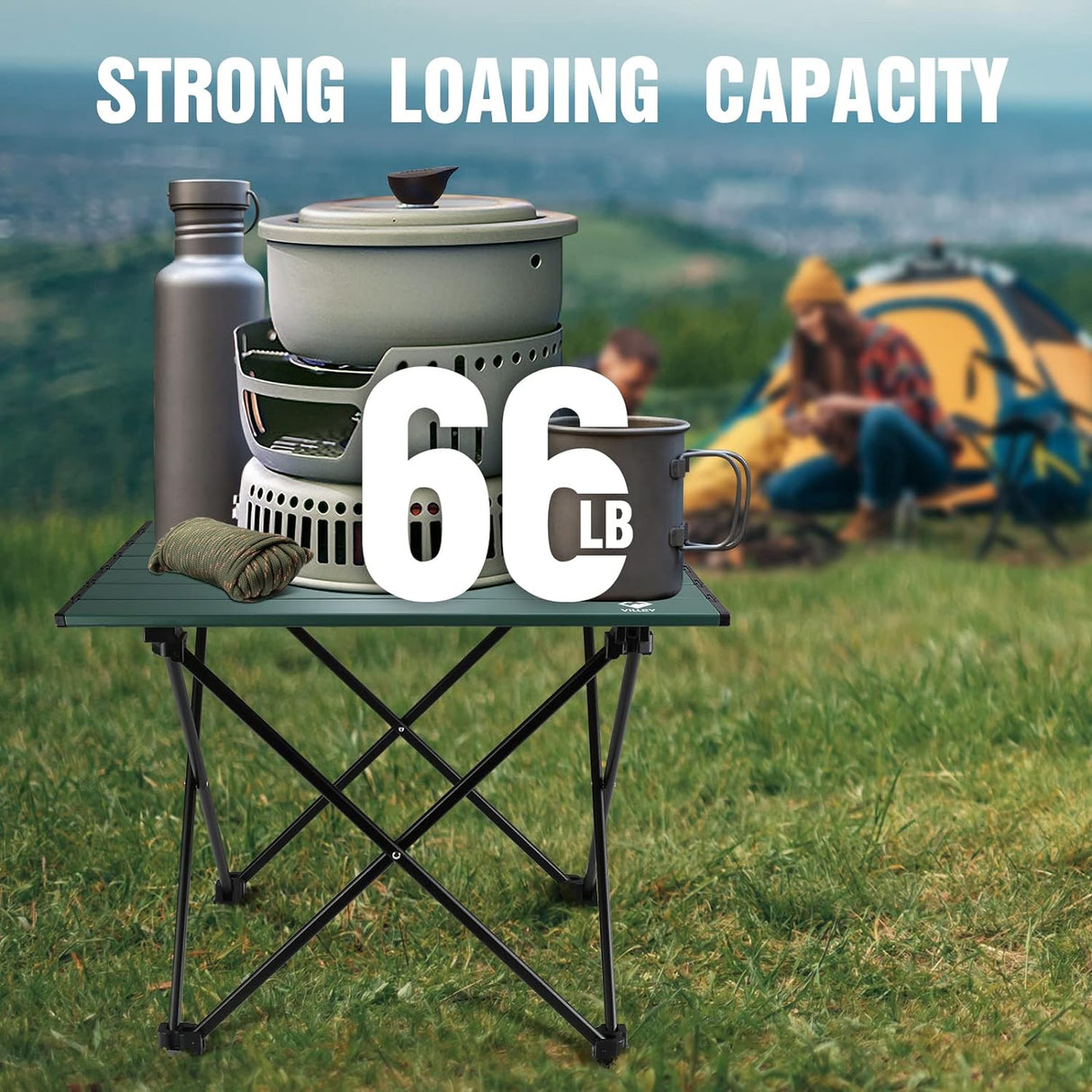 Mesa de Camping Plegable Ultraligera con Bolsa de Transporte