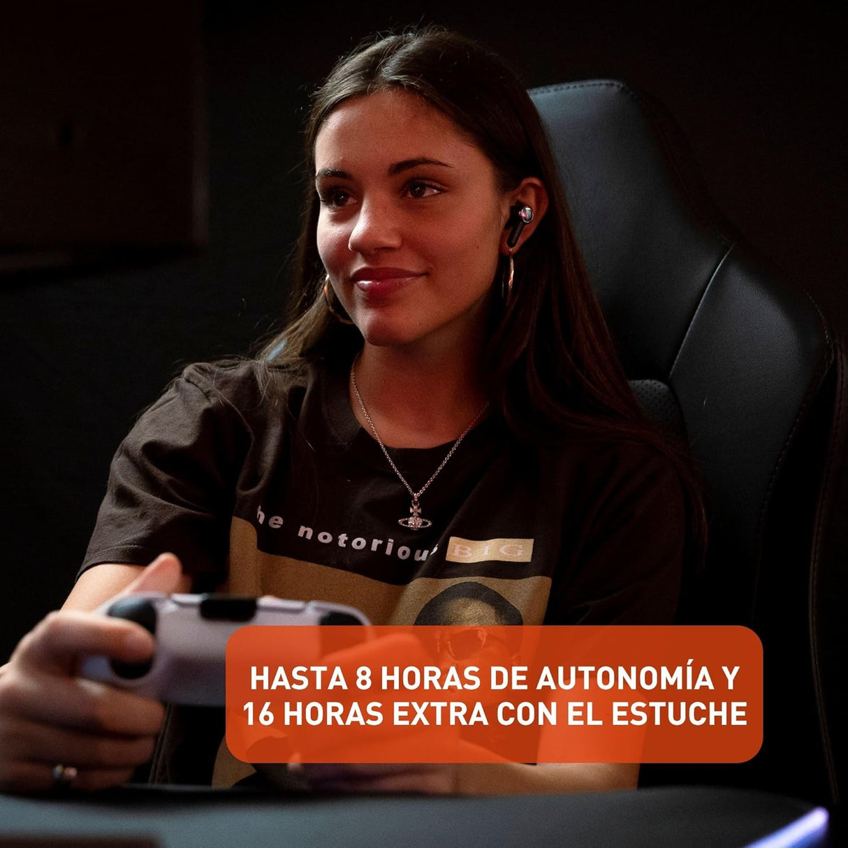 Auriculares JBL Quantum TWS, Cancelación de Ruido, Gaming