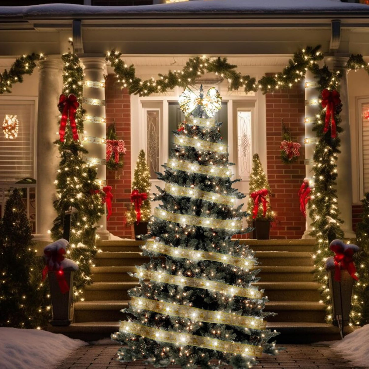 Decoraciones de Árbol de Navidad, 100 LED, Modo de Temporizador