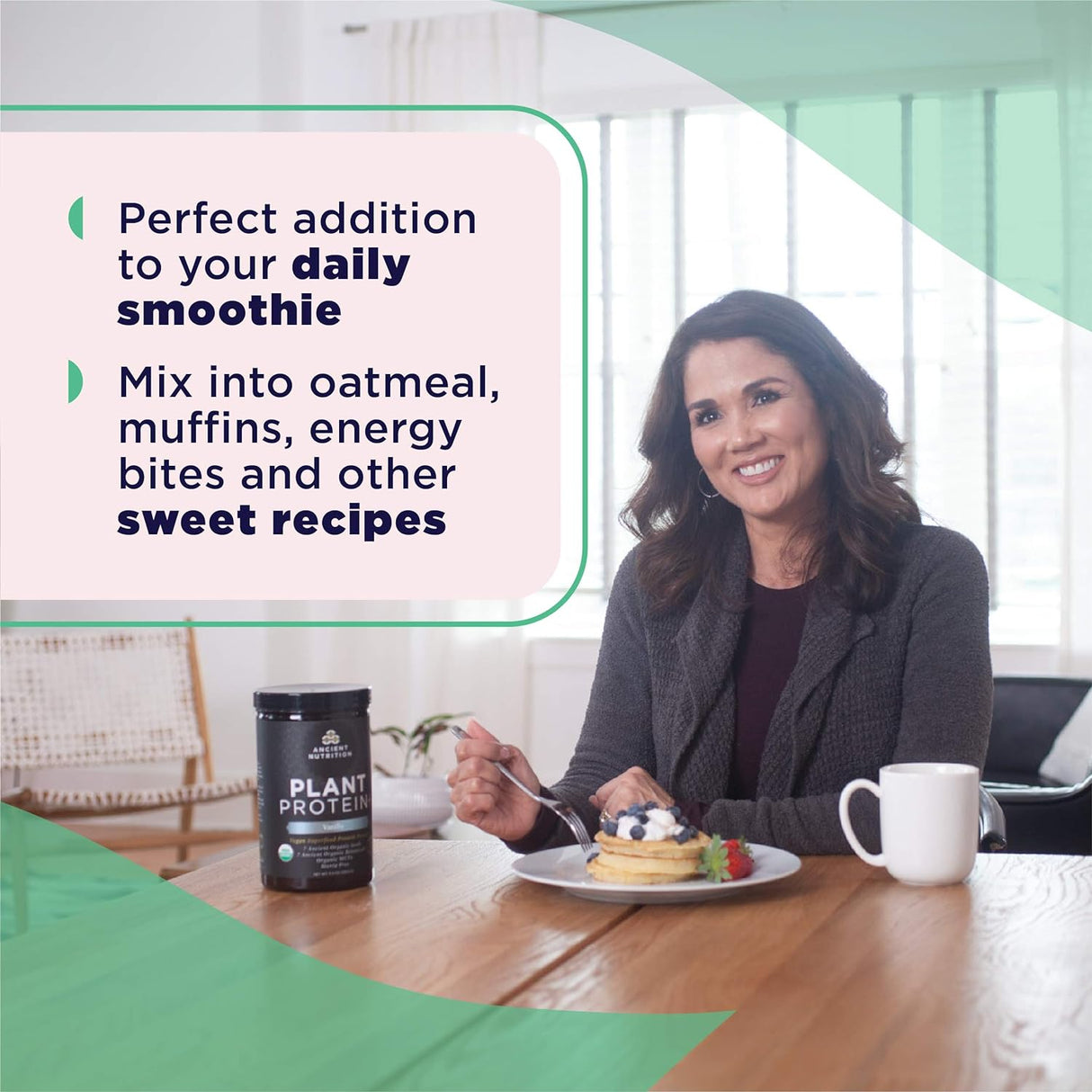 Proteína Vegetal Orgánica Vegana +, Sin Azúcar Añadido