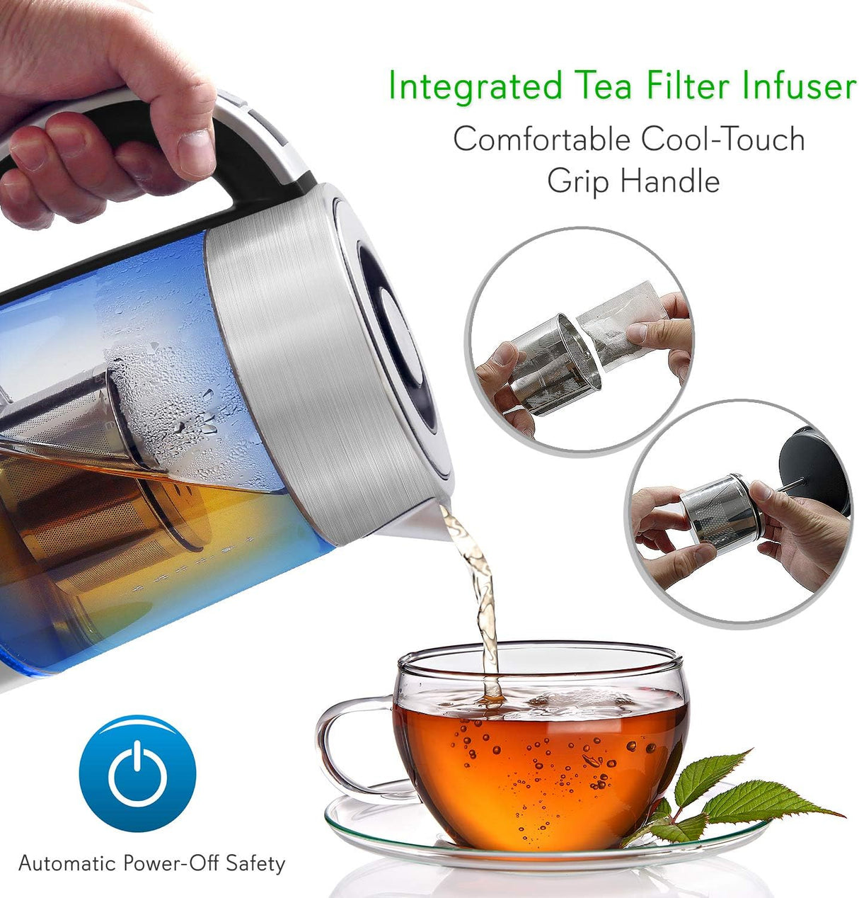 Teteras Eléctricas portátil digital NutriChef PKWTK75