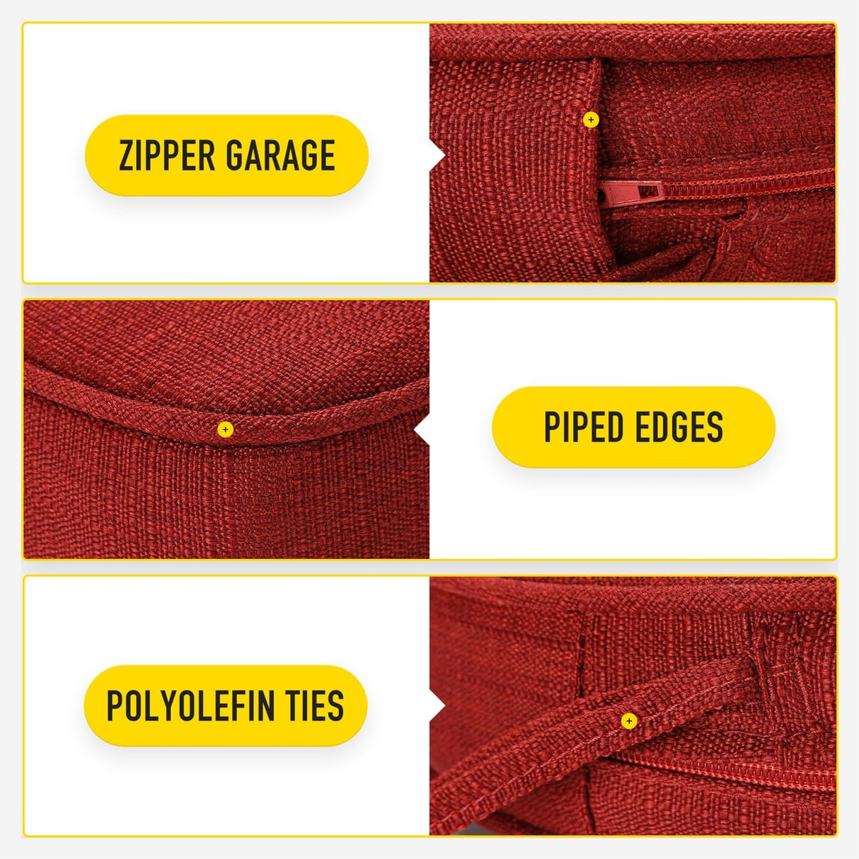 Cojines de Silla SUNROX, Espuma Memoria, Resistente al Agua, 17x16