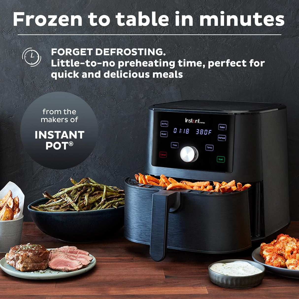 Freidora de Aire Instant Vortex 6QT XL, 4 en 1, Instant Pot