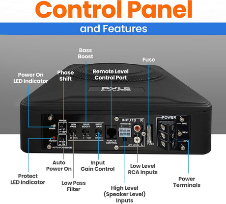 Sistema de subwoofer amplificado 8 pulgadas PYLE PLBX8A