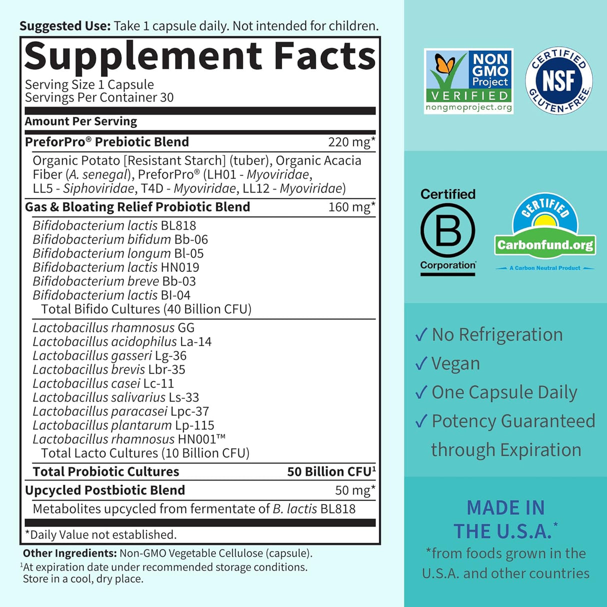 Suplementos Alimenticios probióticos completos 3 en 1
