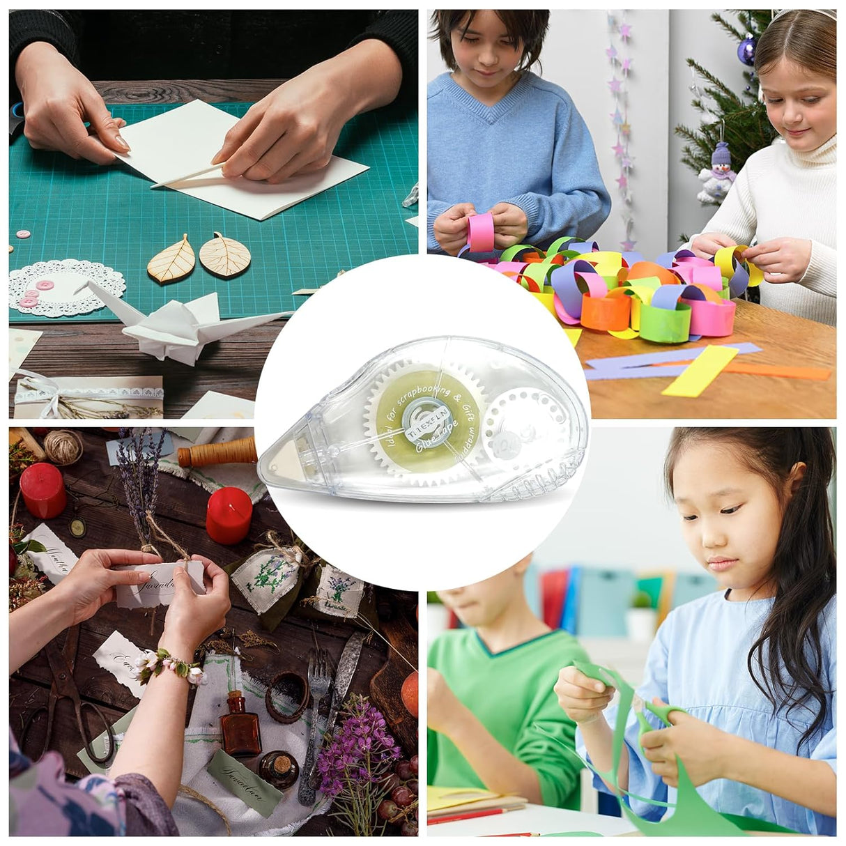 Rodillo de cinta adhesiva de doble cara 0.3 in x 33 pies..