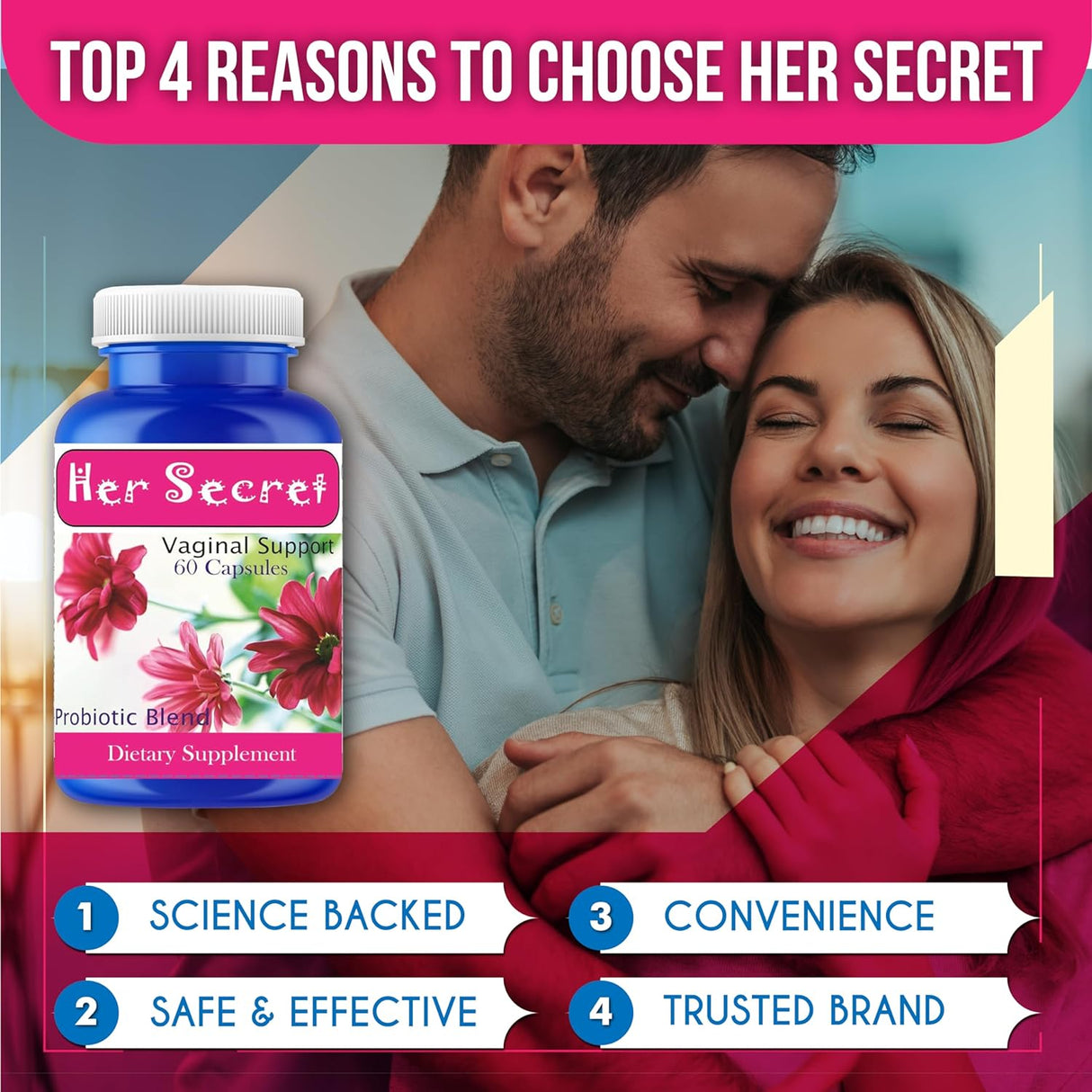 Suplemento Cuidado de olor femenino 60 píldoras