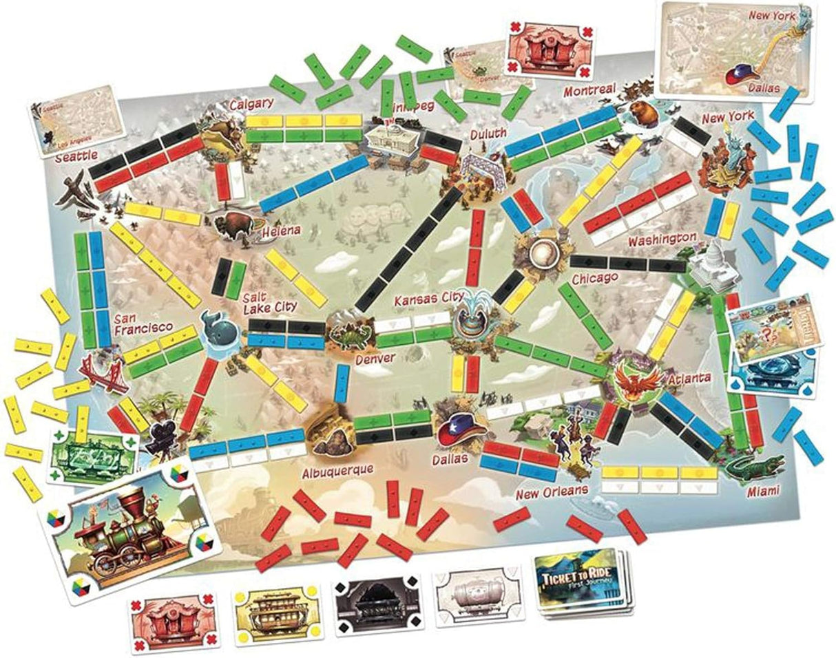 Ticket to Ride Primer Viaje - Juego de Estrategia Familiar