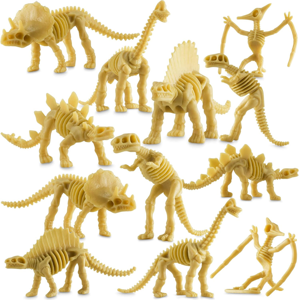 Esqueleto de Dinosaurio Bedwina - 24 Figuras Plásticas 3.7