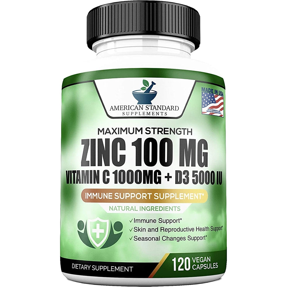 Suplementos Alimenticios Zinc 100 mg D 5000 UI