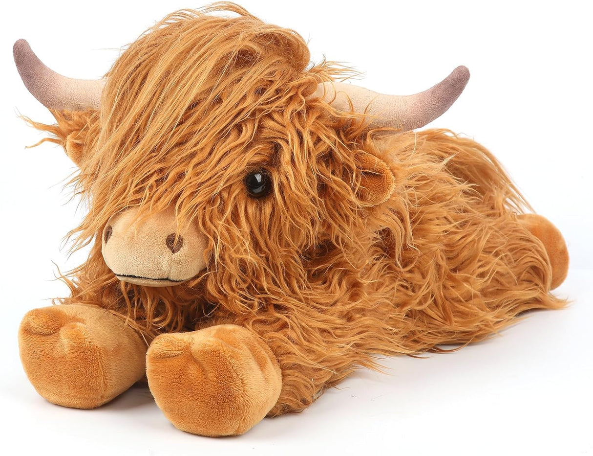 Animal de Peluche Highland Cow, Calentable y Aromatizado