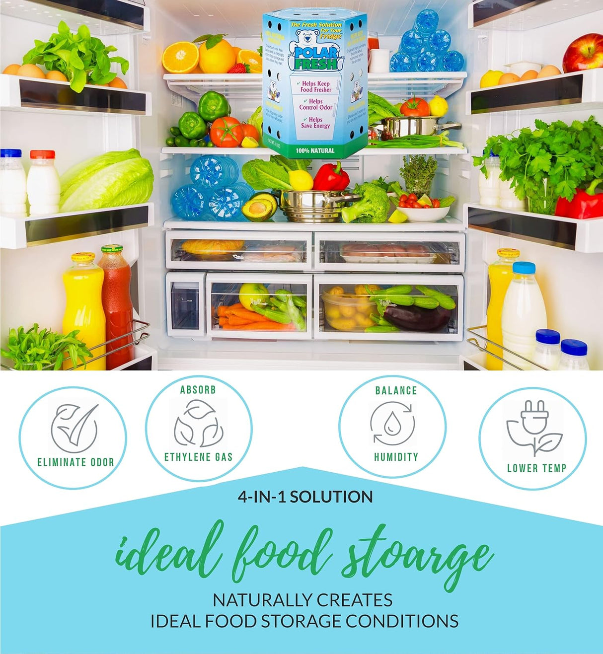 Absorbente de Olores y Humedad - Marca Natural - 3 Pack