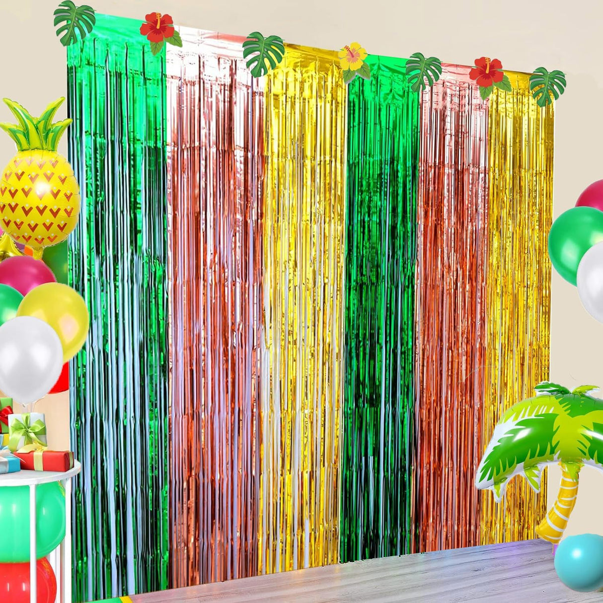 Decoraciones Fiesta Luau Hawaiana Tema Tropical Verano Cumpleaños