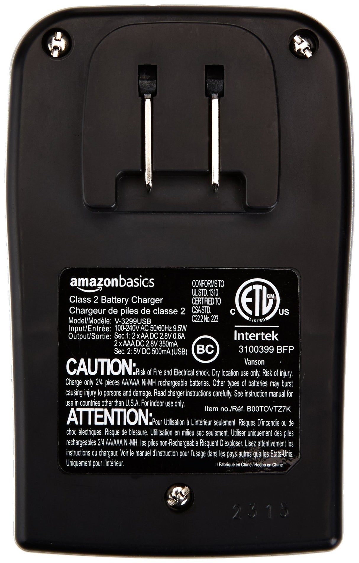 Cargador de batería con puerto USB