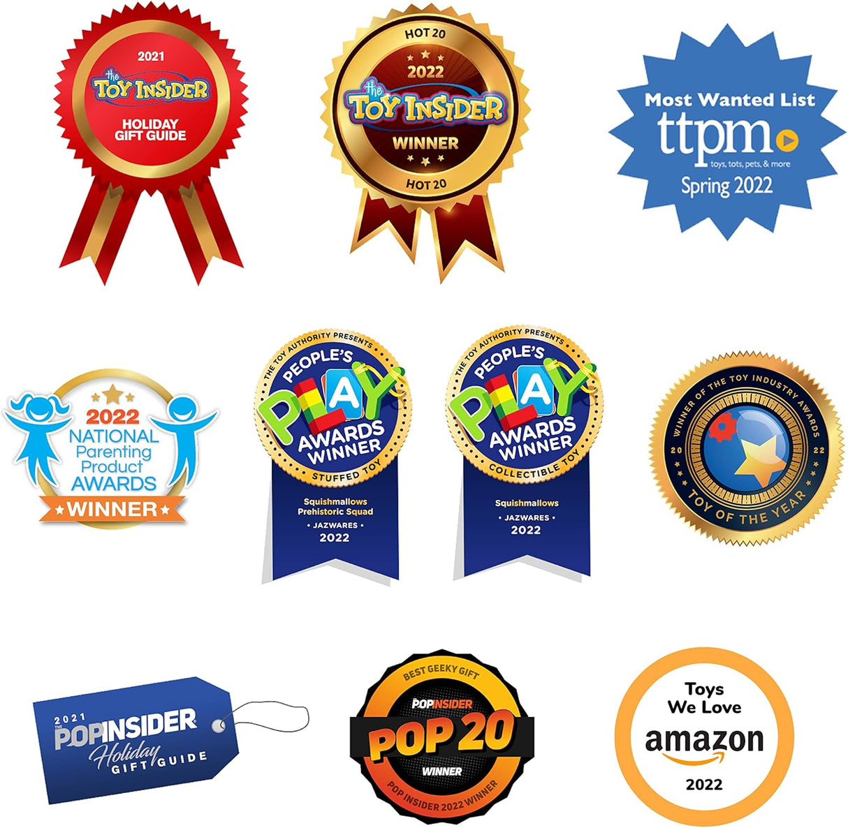 Peluches Squishmallows 8 Reed Gallo Rojo y Azul - Kelly Toy