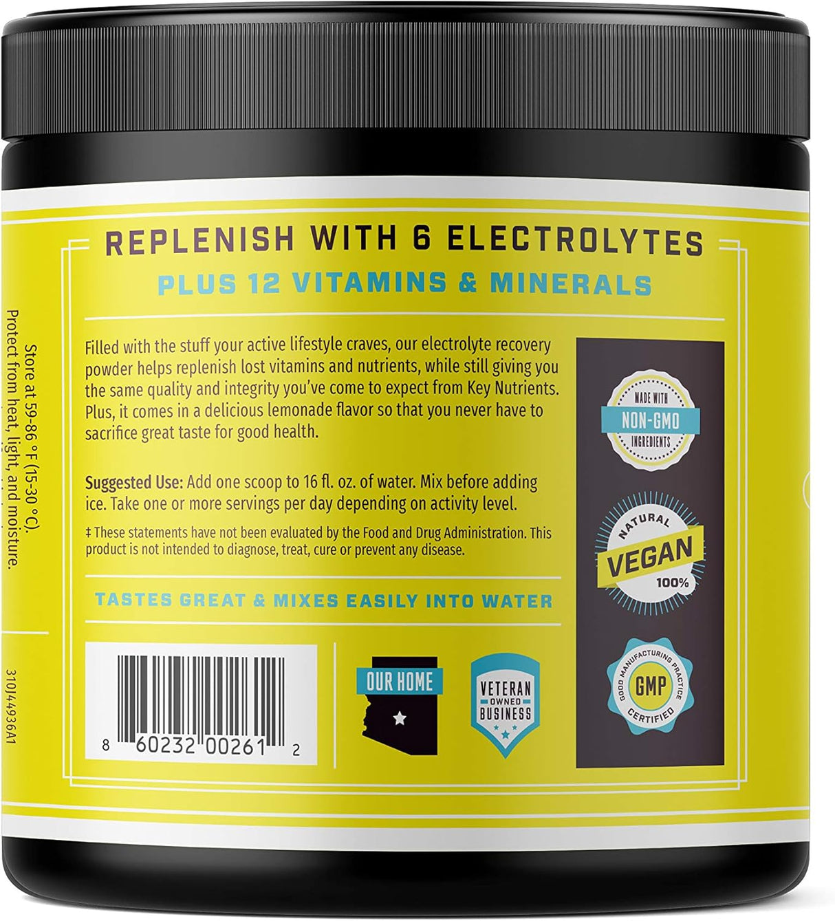 Suplementos Polvo de electrolitos de limonada sin gluten